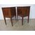 COPPIA DI COMODINI STILE LUIGI XVI LASTRONATI IN NOCE FINE 800  cm L47xP37xH72