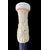 Bastone con pomolo globulare in avorio con figura di cervo inciso a bassorilievo.