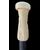 Bastone con pomolo globulare in avorio con figura di cervo inciso a bassorilievo.