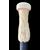 Bastone con pomolo globulare in avorio con figura di cervo inciso a bassorilievo.