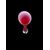 Vaso a ‘tromba’ in vetro incamiciato rosso-lattimo.Murano.