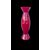 Vaso in vetro incamiciato rosso lattimo.Venini,Murano.