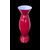 Vaso in vetro incamiciato rosso lattimo.Venini,Murano.