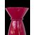 Vaso in vetro incamiciato rosso lattimo.Venini,Murano.