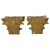 Coppia di mezzi capitelli dorati - O/5556 -