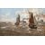Erwin Carl Wilhelm Günther (1864 - 1927)  Piroscafo e barche a vela sul mare
