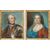 Scuola francese, XVIII secolo, Ritratto di Luigi XV e della regina