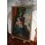 Grande Olio Su Tela Francese Raffigurante Maternità del 1700