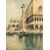 Pittore italiano, XX secolo  Palazzo Ducale verso Riva degli Schiavoni