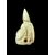 Netsuke in avorio raffigurante personaggio maschile.Giappone.