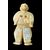 Netsuke in avorio raffigurante personaggio maschile.Giappone.