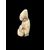 Netsuke in avorio raffigurante personaggio maschile.Giappone.