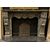 CHM856 - Camino in marmo grigio, misure cm L 152 x H 108 x P 42  