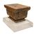 Capitello antico in legno su base plexi - M/173.