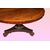 Tavolo inglese di inizio 1800 stile Regency in legno di mogano e piuma di mogano