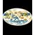 Piatto in maiolica con figura di contadino in ambiente agreste.Pavia.