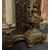  AL309 - Coppia di alari con coppe, epoca '800. Misure cm L 36 x H 40 x P 18 