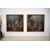 Coppia di capricci architettonici con scene mitologiche, olio su tela, pittore bolognese attivo nel XVIII secolo