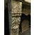 CHM856 - Camino in marmo grigio, misure cm L 152 x H 108 x P 42  