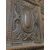  PTCI553 - N. 2 portoncini da ingresso in noce, misure cm L 138/142 x H 292 