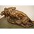 Antica scultura in terracotta di Thomas François Cartier Lion en furie "Leone"