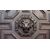 Straordinaria antica credenza del 1600 tedesca in rovere a due ante e un cassetto sottopiano con bambocci