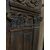  PTCI553 - N. 2 portoncini da ingresso in noce, misure cm L 138/142 x H 292 