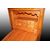 Secretaire stile Impero della seconda metà del 1800 in radica di noce con piano in marmo nero