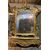 SPECC519 - Consolle con specchiera dorata, mis. massima cm L 195 x H 302