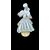 Figura di dama in vetro zanfirico  e lattimo con inclusioni foglia oro.A.Ve.M. Murano.