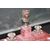 Calamaio Francese in Marmo Rosso Francia del 1800 con mezzo busto in bronzo