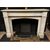  CHM860 - Camino in marmo bianco di Carrara, misure cm L 140 x H 102 x P 40