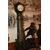 Grande Trittico orologio con 2 vasi Francese Tema Marina con Faro e personaggio