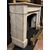  CHM860 - Camino in marmo bianco di Carrara, misure cm L 140 x H 102 x P 40