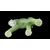 Elefante in pasta di vetro verde.