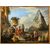Capriccio architettonico con la Piramide di Caio Cestio, pittore romano del XVIII secolo, seguace di Giovanni Paolo Panini, olio su tavola