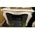 CHM861 - Camino in marmo bianco di Carrara, misure cm L 155 x P 40 x H 107  