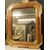 SPECC523 - Specchiera Umbertina dorata, misure cm L 58 x H 73  