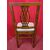 Set of six dining room chairs