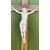 Cristo in avorio con croce e cornice in legno intagliato e dorato.periodo Luigi XVI.