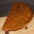 Demilune table with geometric decorations from the 20th century