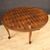Demilune table with geometric decorations from the 20th century