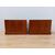 Coppia cassettiere inglesi da ufficio rovere- piano in pelle - fine 800