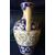 Vaso biansato in maiolica a lustro oro decorato con motivi vegetali stilizzati.Ginori.