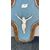 Cristo in avorio con cornice in legno sagomato e argentato.