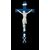 Cristo in avorio su croce in ebano.