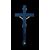 Cristo in avorio su croce in ebano.