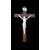 Cristo in avorio su cornice in legno intagliato.