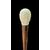 Bastone con pomolo ovale in avorio inciso a bassorilievo con tre personaggi musicanti.