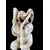 Scultura in avorio ‘okimono’raffigurante due personaggi maschili con aquila.Giappone.